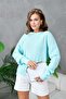 Oversized Sausage Collar Textured Knit Sweater Aw25Kz0082 - 4