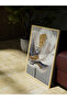 Golden Flowers Trio Framed Set of 3 Mdf Paintings - 5