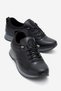 Elastic Stoned Stretch Women's Casual Shoes Black Skin