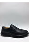 Genuine Leather Rubber Sole Laceless Oversize (45-46-47...) Men's Shoes - 2