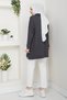 Women's Sleeve Mouth Lace Detailed Mercerized Knitwear Tunic - 8