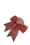 New Year's Jute Large Gold Glitter Bow 23 cm Luxury Decorative Ornament - 3