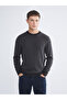 Crew Neck Patterned Men's Knitwear Sweater