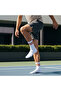 -5 Pack White Ribbed Tennis Unisex Hoop Socks - 6