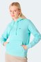 Misty I Women's Hooded Turquoise Sweatshirt - 5