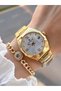 2 Years Warranty Steel Cord 30 Mt Water Resistant Women Wristwatch+Bracelet Bf.G.10055.2