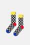 - Multi-Colored Super Dad Themed Cotton 3-Piece Sock Set - 2