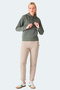 Misty I Women's Hooded Khaki Sweatshirt - 7