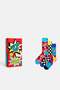 - Multi-Colored Super Dad Themed Cotton 3-Piece Sock Set