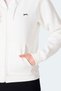 Milio I Women's Zippered Hooded Pocket Ecru Sweatshirt - 5