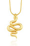 Stylish Snake Figured Stainless Steel Chain Necklace