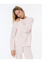 Christmas Themed Long Sleeve Crew Neck Plush Pajama Top - 4