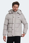 Galal Men's Hooded Puffer Beige Coat & Jacket - 6