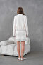 Women's Crew Neck Button Closure Patterned Jacket Skirt Two-Piece Knitwear Set 12308 - 7