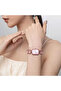 Pink Crystal Cut Stone Women's Wristwatch - 4