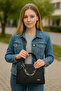Women's Shoulder Bag with Accessory Detail