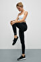 Veltren Women's Flexible and Soft Textured Contrast Piped Black Leggings - 4