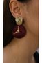 Gold and Acrylic Detail Vintage Earrings