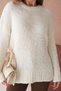 Oversized Soft Textured Crew Neck Knitwear Sweater Aw25Kz0085 - 5
