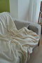Wellsoft Jacquard Ecru Blanket – 200X220 cm |   Ultra Soft, Warm |   Stylish Textured Design - 3