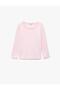 Baby Girl Ruffled Long Sleeve Crew Neck Cotton Basic T-Shirt (Aw 25)