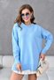 Basic Oversized Midi Length Crew Neck Knit Sweater Aw25Kz0089 - 5