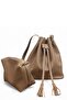 Urban Series 100% Genuine Leather Modern Design Shoulder, Crossbody Bag with Tassels - 4