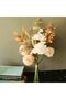 Artificial Fake Flowers Silk Flower 17.7in Fall Arrangement - Pink Coral - 4