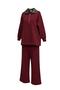 Oslo Comfort Set – Thessaloniki Fabric Double Hijab Set Burgundy - 7