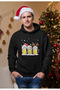 New Year Printed Men's Sweatshirt, Christmas Themed