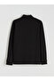 Black Half Turtleneck Basic Boys' T-Shirt - 4