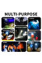 YJA02 USB Rechargeable LED Headlamp Outdoor Night Headlamp with Forehead Flashlight with Blue And Re - 6