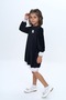 Girl's Velvet Ruffle Detailed Dress - 2
