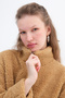 Zippered Plush Coat H11714