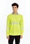 Neon Yellow High Visibility Reflective Polo Neck Sweatshirt (Hi-Vis)