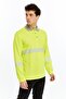 Neon Yellow High Visibility Reflective Polo Neck Sweatshirt (Hi-Vis) - 8