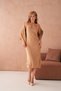 Women's Crew Neck Button Detail Textured Jacket Dress Two-Piece Knitwear Set - 4