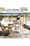 ETHU Portable Mobile Standing Desk, 0–90° Tilt & 76–110cm Height Adjustable, Rolling Podium Sta - 8