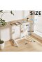 ETHU Portable Mobile Standing Desk, 0–90° Tilt & 76–110cm Height Adjustable, Rolling Podium Sta - 3