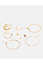 Women Gold Embellished Earring Set (9 Pairs) - 2