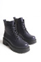 Genova Genuine Leather Women's Lace-Up Zippered Boots - 2