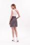 Women's Suede Oversized Gray Mini Skirt Stylish Skirt - 6
