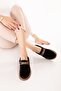 Genuine Leather Daily Comfortable Elastic Lace-Up Casual Shoe in.610 Black Suede - 5