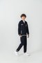 Ust Onler Süzene Embroidered Striped Ribbed Bottom Embroidered Boys' College Tracksuit Set