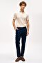 Men's Navy Blue Cotton Dynamic Fit Trousers
