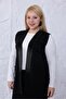 Plus Size Sparkly Vest with Pocket Detail - 7