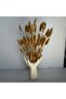 Hand-Shaped Ceramic Vase with Dried Grass Stems – Modern Home & Office Decorative Arrangement - 4