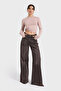 Women's Dark Denim Color Hera 4W5-156 Palazzo Fit 100% Cotton Denim Jean - 2