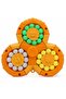 Spinny Twist Magic Bean Cube Fidget Spinner Toy Rotating Double Sided (Color As Per Availability)