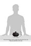 Ceramic Ashtray with Lid, Windproof Outdoor Desktop Ash Holder (Black) - 3